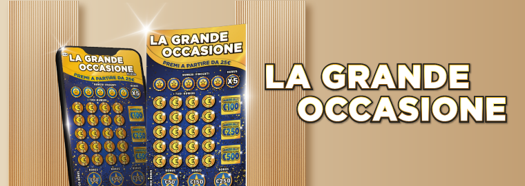 Gratta e Vinci La Grande Occasione, disponibile online da oggi