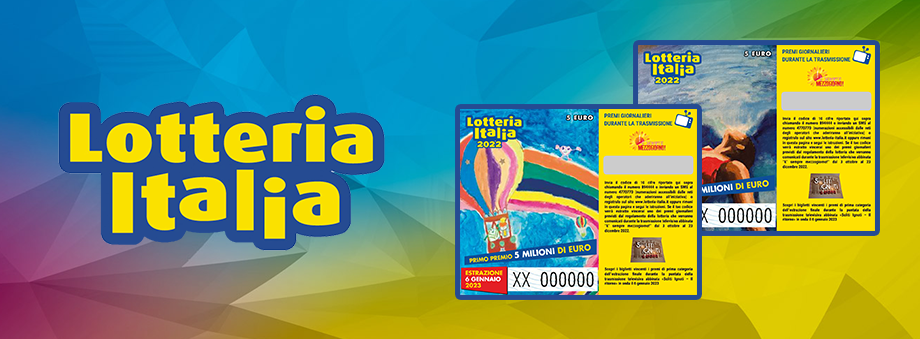 Le 12 grafiche dei biglietti Lotteria Italia 2022